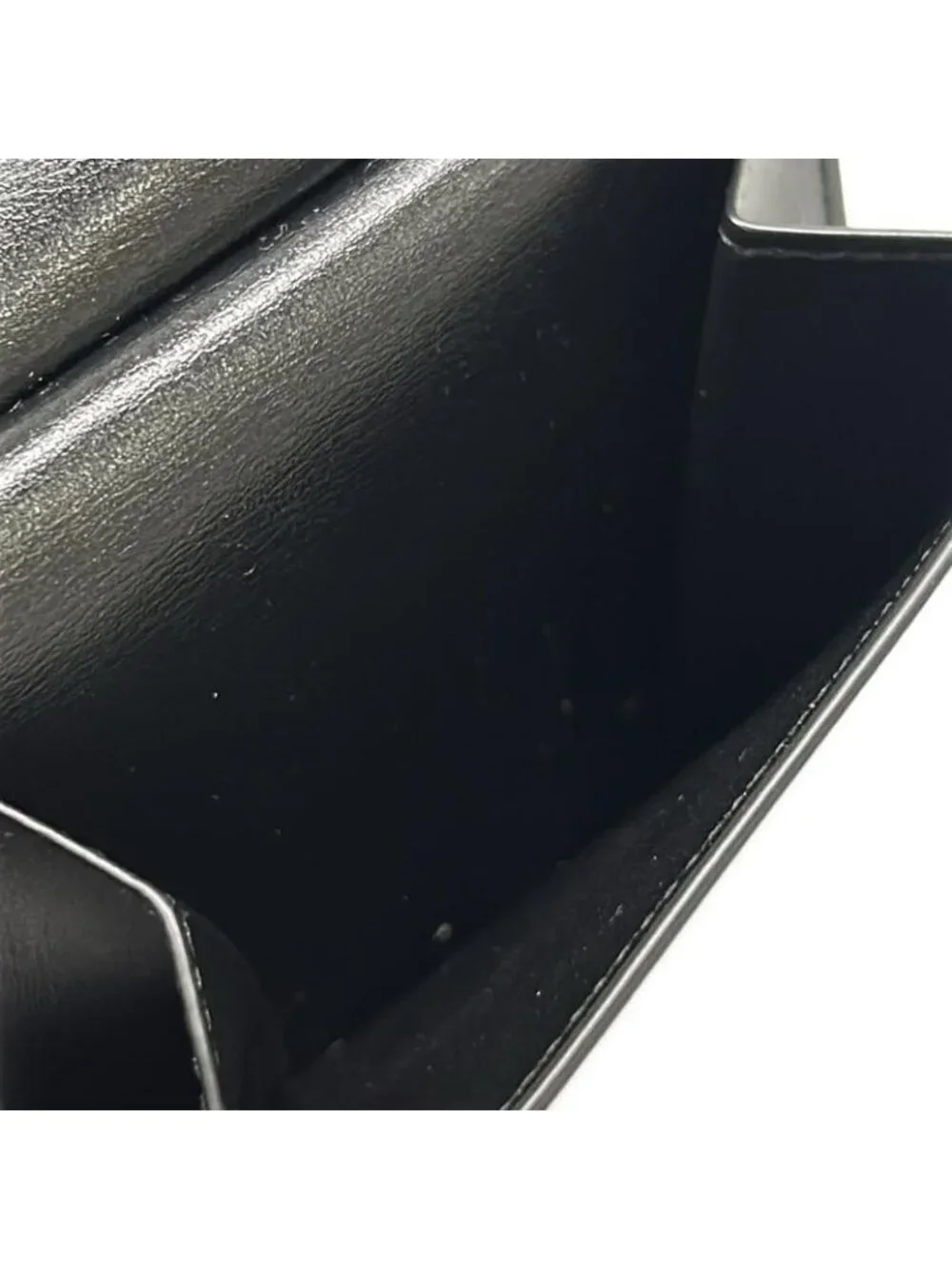 Saint Laurent Paris Bifold Wallet Black Gold Ysllogo Leather - Picture 4 of 12
